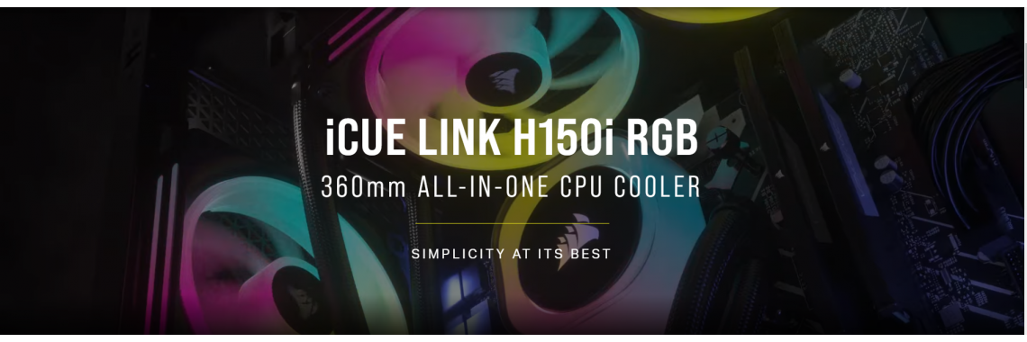 iCUE LINK H150i RGB AIO Liquid CPU Cooler